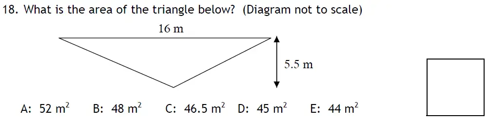 Question 18 - Latymer Upper School - 11 Plus Exam Maths Sample Paper 2 - 2025