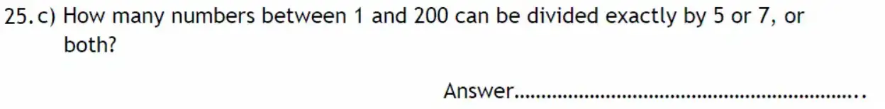 Question 25(c) - Latymer Upper School - 11 Plus Maths Sample Paper 2 - 2026