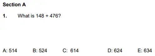 Question 1 - Latymer Upper School 11 Plus Maths Sample Paper – 2022