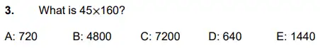 Question 3 - Latymer Upper School 11 Plus Maths Sample Paper – 2022