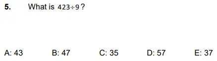 Question 5 - Latymer Upper School 11 Plus Maths Sample Paper – 2022