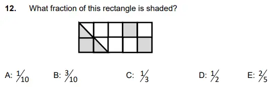 Question 12 - Latymer Upper School 11 Plus Maths Sample Paper – 2022