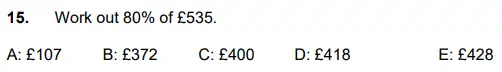 Question 15 - Latymer Upper School 11 Plus Maths Sample Paper – 2022