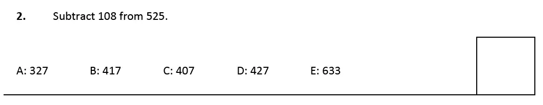 Question 2 - Latymer Upper School 11 Plus Maths Sample Paper 1 – 2023