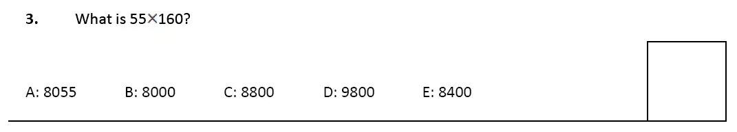 Question 3 - Latymer Upper School 11 Plus Maths Sample Paper 1 – 2023