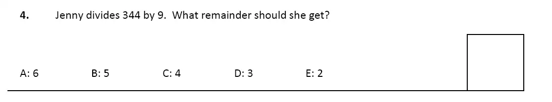 Question 4 - Latymer Upper School 11 Plus Maths Sample Paper 1 – 2023