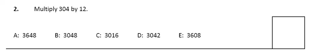 Question 2 - Latymer Upper School - 11 Plus Maths Sample Paper 2 – 2023