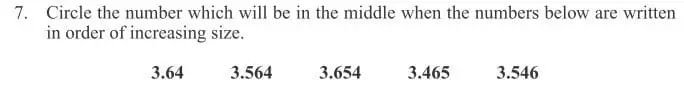 Question 7 - The North London Independent Girls' Schools' Consortium Group 2 Maths 2014