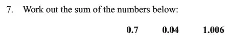 Question 7 - The North London Independent Girls' Schools' Consortium Group 2 Maths 2015