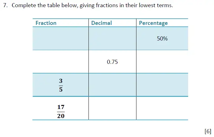 Question 7 - Magdalen College School - 11+ Maths Sample Paper