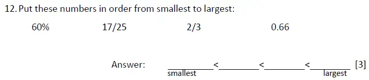 Question 12 - Magdalen College School - 11+ Maths Sample Paper