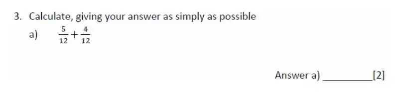 Question 3(a) - Magdalen College School – 11+ Maths Sample Paper - 2026