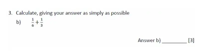 Question 3(b) - Magdalen College School – 11+ Maths Sample Paper - 2026