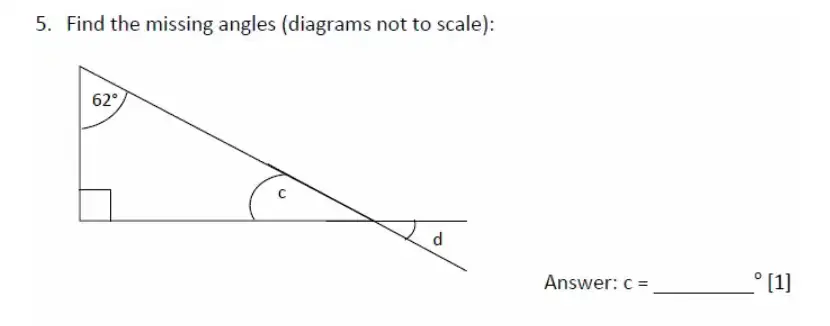 Question 5(c) - Magdalen College School – 11+ Maths Sample Paper - 2026
