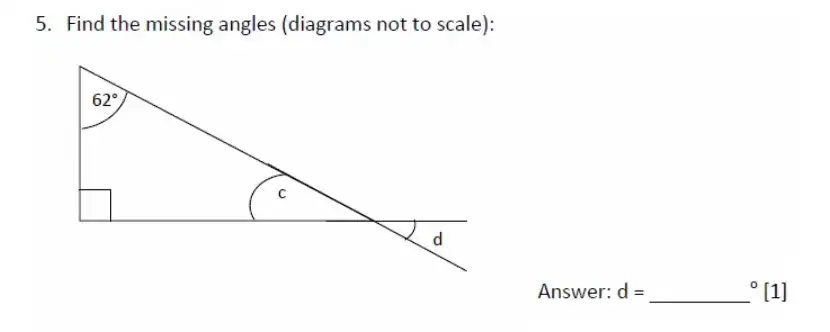 Question 5(d) - Magdalen College School – 11+ Maths Sample Paper - 2026