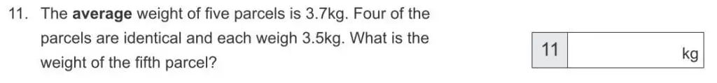 Question 11 - The Manchester Grammar School 11 Plus Papers Arithmetic A – 2017