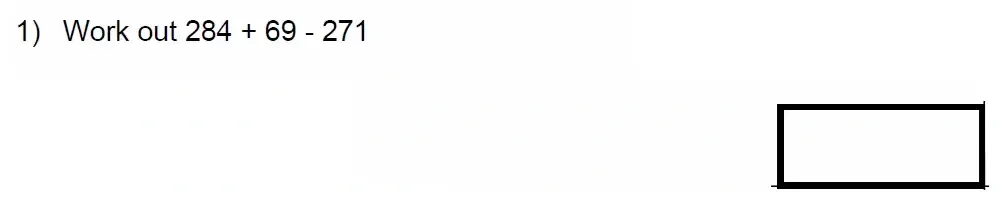 Question 01 - Manchester High School for Girls - 11+ Maths Entrance Exam Sample Paper - 2022