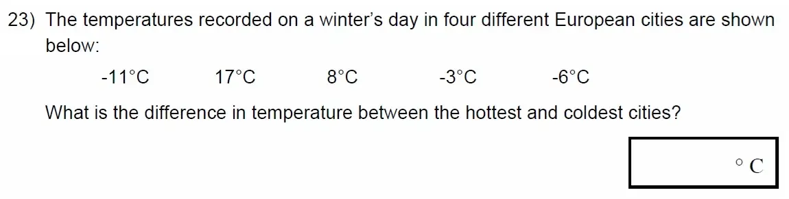 Question 23 - Manchester High School for Girls - 11+ Maths Entrance Exam Sample Paper - 2022