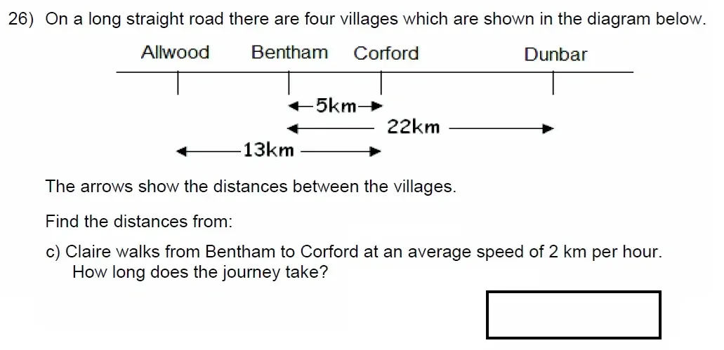 Question 26(c) - Manchester High School for Girls - 11+ Maths Entrance Exam Sample Paper - 2022