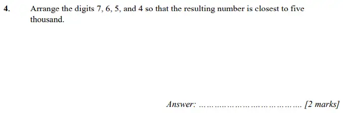 Question 4 - Merchant Taylors – Maths Specimen Paper 1 - 2024