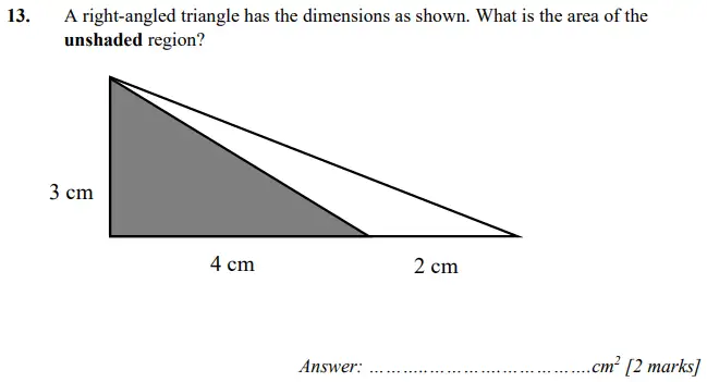 Question 13 - Merchant Taylors School - 11 Plus Maths Specimen Paper 1 - 2024