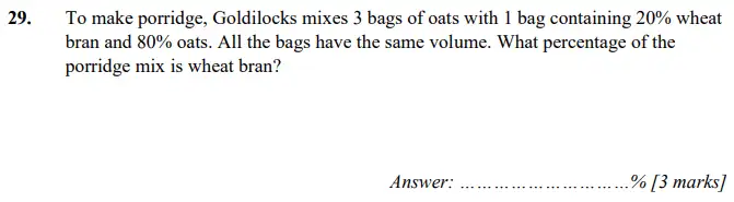 Question 29 - Merchant Taylors School - 11 Plus Maths Specimen Paper 1 - 2024