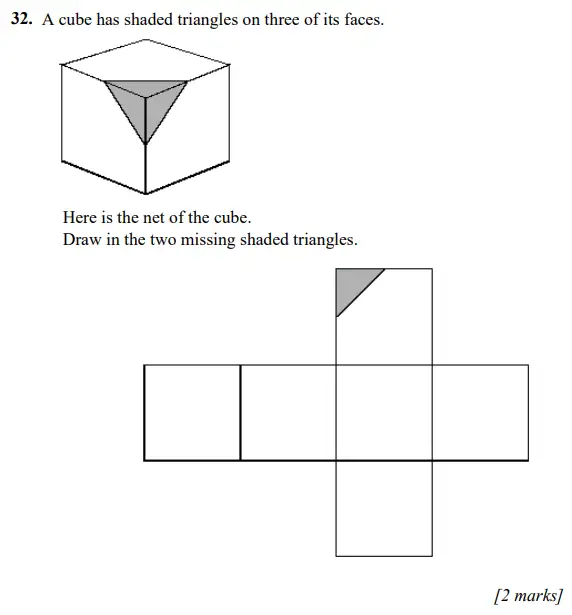 Question 32 - Merchant Taylors – Maths Specimen Paper 1 - 2024