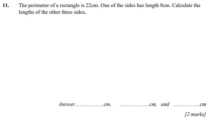 Question 11 - Merchant Taylors – Maths Specimen Paper 2 - 2024