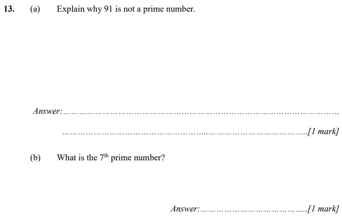 Question 13(a,b) - Merchant Taylors – Maths Specimen Paper 2 - 2024