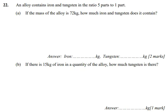 Question 22(a,b) - Merchant Taylors – Maths Specimen Paper 2 - 2024