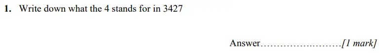 Question 1 - Merchant Taylors’ School - 11+ Maths Practice Paper 1 – 2023