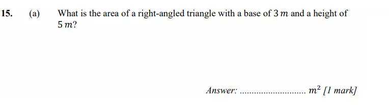 Question 15(a) - Merchant Taylors School - 11+ Exam Maths Specimen Paper 1 - 2026