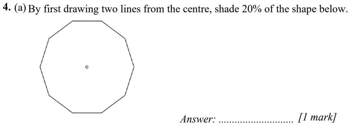Question 4(a) - Merchant Taylors School - 11+ Exam Maths Specimen Paper 1 - 2026