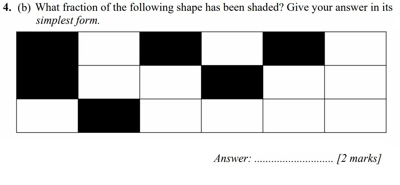 Question 4(b) - Merchant Taylors School - 11+ Exam Maths Specimen Paper 1 - 2026