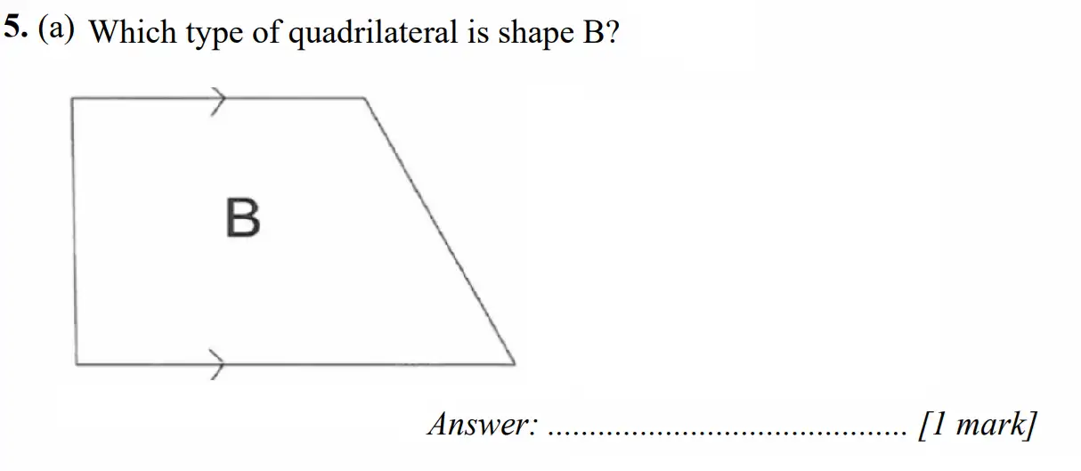 Question 5(a) - Merchant Taylors School - 11+ Exam Maths Specimen Paper 1 - 2026