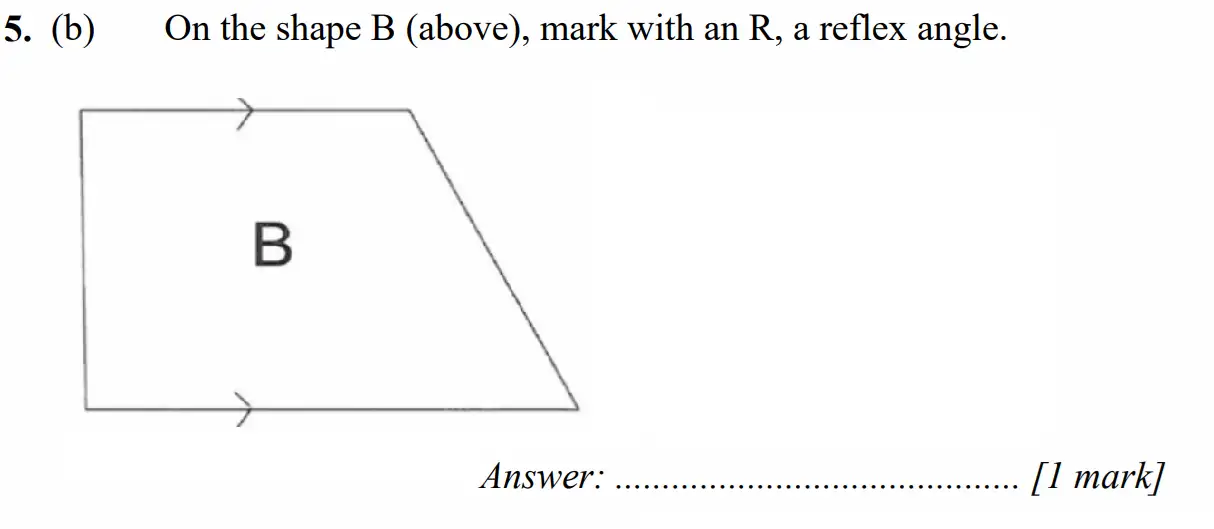 Question 5(b) - Merchant Taylors School - 11+ Exam Maths Specimen Paper 1 - 2026