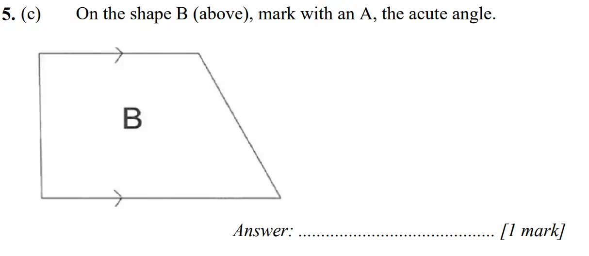 Question 5(c) - Merchant Taylors School - 11+ Exam Maths Specimen Paper 1 - 2026