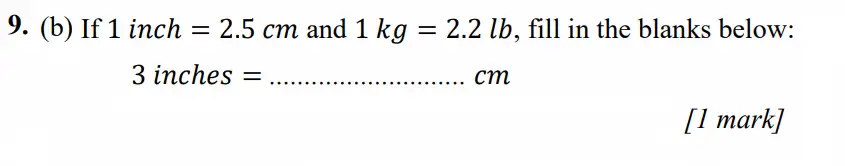 Question 9(b.i) - Merchant Taylors School - 11+ Exam Maths Specimen Paper 1 - 2026