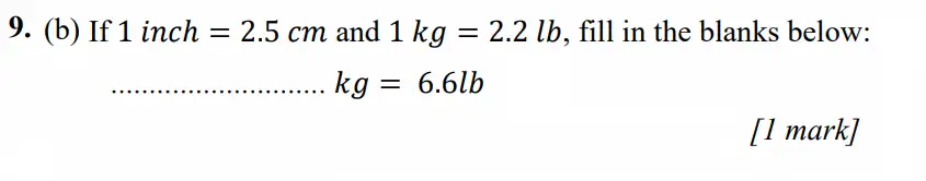 Question 9(b.ii) - Merchant Taylors School - 11+ Exam Maths Specimen Paper 1 - 2026