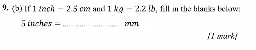 Question 9(b.iii) - Merchant Taylors School - 11+ Exam Maths Specimen Paper 1 - 2026