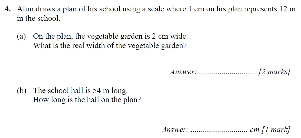 Question 04(a,b) - Merchant Taylors School - 11+ Maths Specimen Paper 2 - 2025