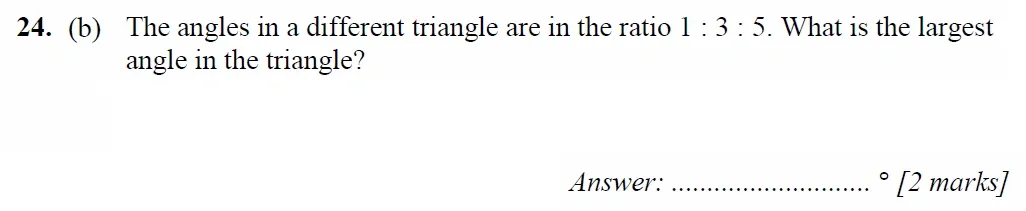 Question 24(b) - Merchant Taylors School - 11+ Maths Specimen Paper 2 - 2025
