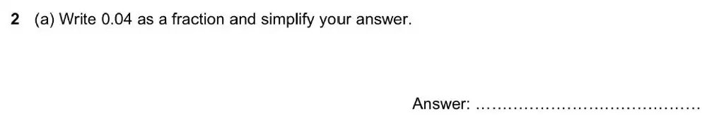 Question 2(a) - North London Collegiate School 11+ Exam Maths Paper 2020