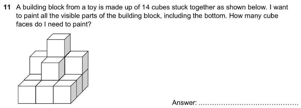 Question 11 - North London Collegiate School - 11+ Exam Maths Paper - 2020