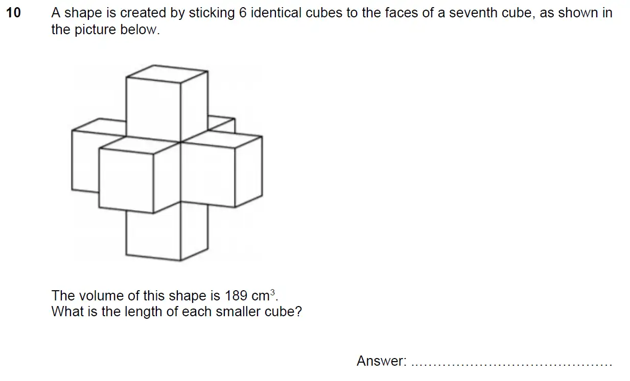Question 10 - North London Collegiate School 11+ Exam Paper - 2024