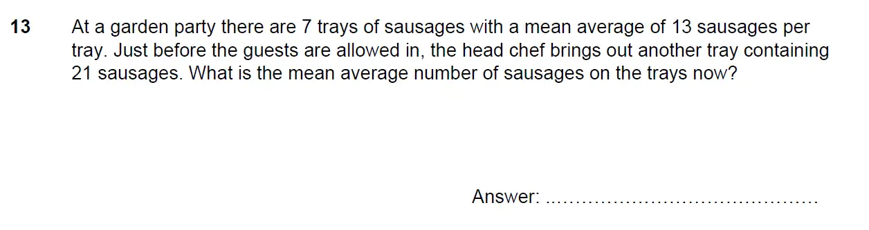 Question 13 - North London Collegiate School 11+ Exam Paper - 2024