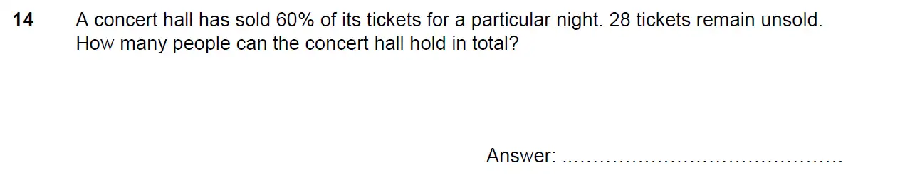 Question 14 - North London Collegiate School - 11 Plus Maths Exam Paper - 2025