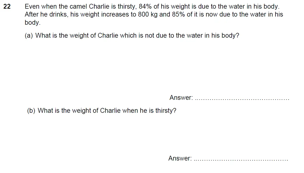 Question 22(a,b) - North London Collegiate School - 11 Plus Maths Exam Paper - 2025