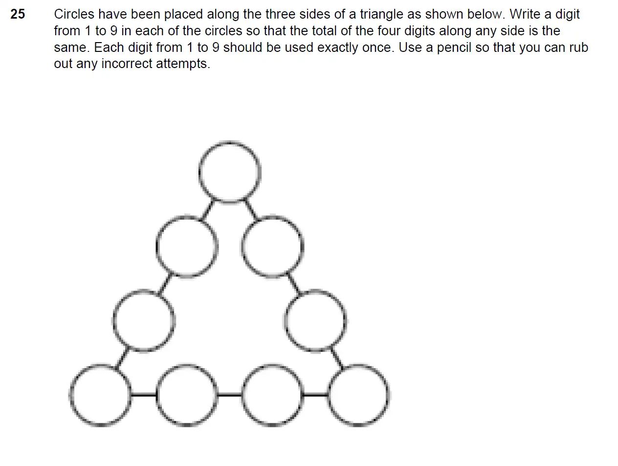 Question 25 - North London Collegiate School - 11 Plus Maths Exam Paper - 2025