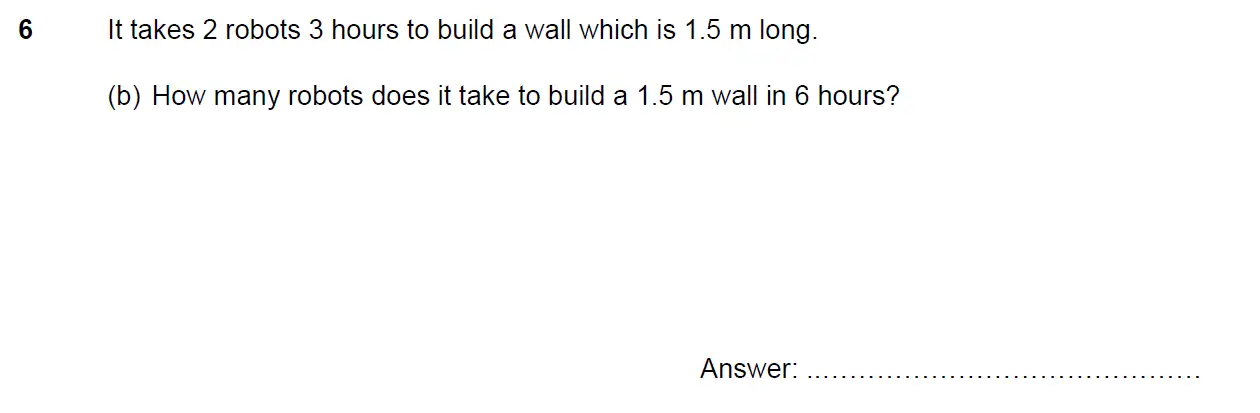 Question 6(b) - North London Collegiate School 11+ Exam Paper - 2024